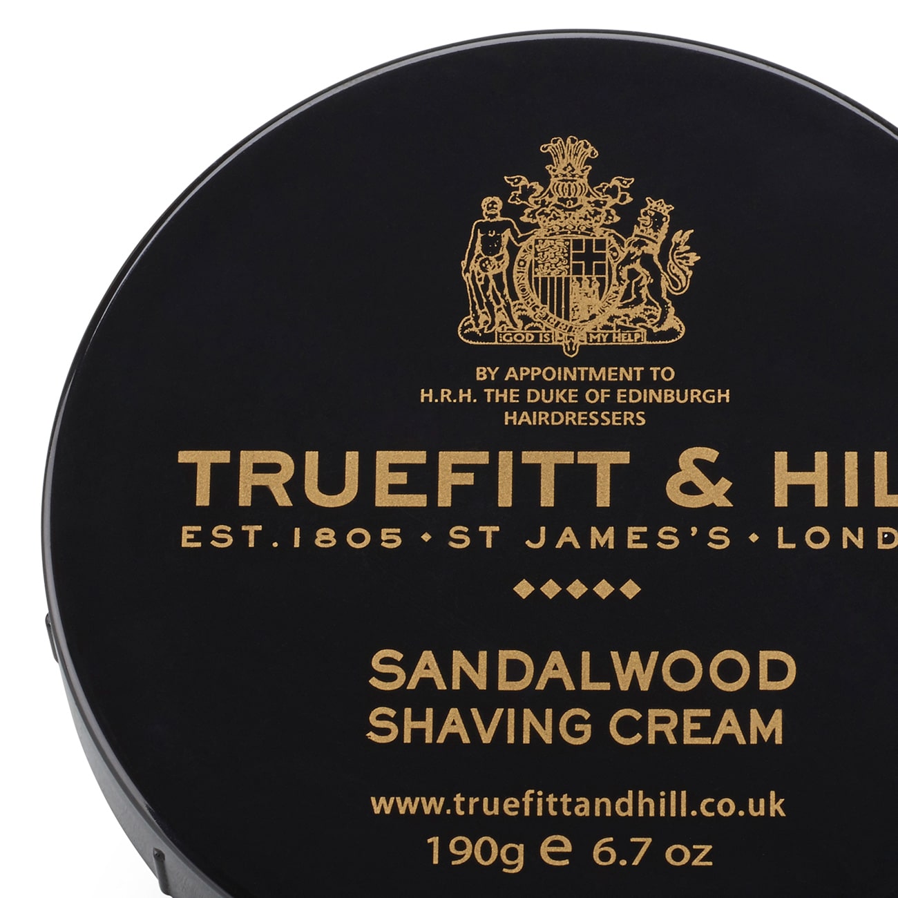 Krema za brijanje "Sandalwood" u posudi, Truefitt & Hill, 190g