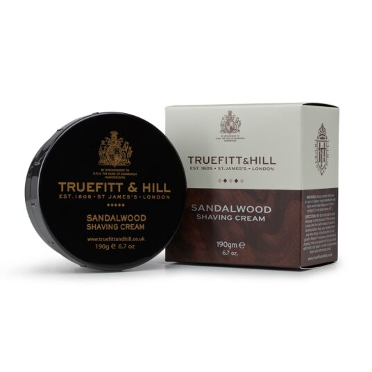 Krema za brijanje "Sandalwood" u posudi, Truefitt & Hill, 190g