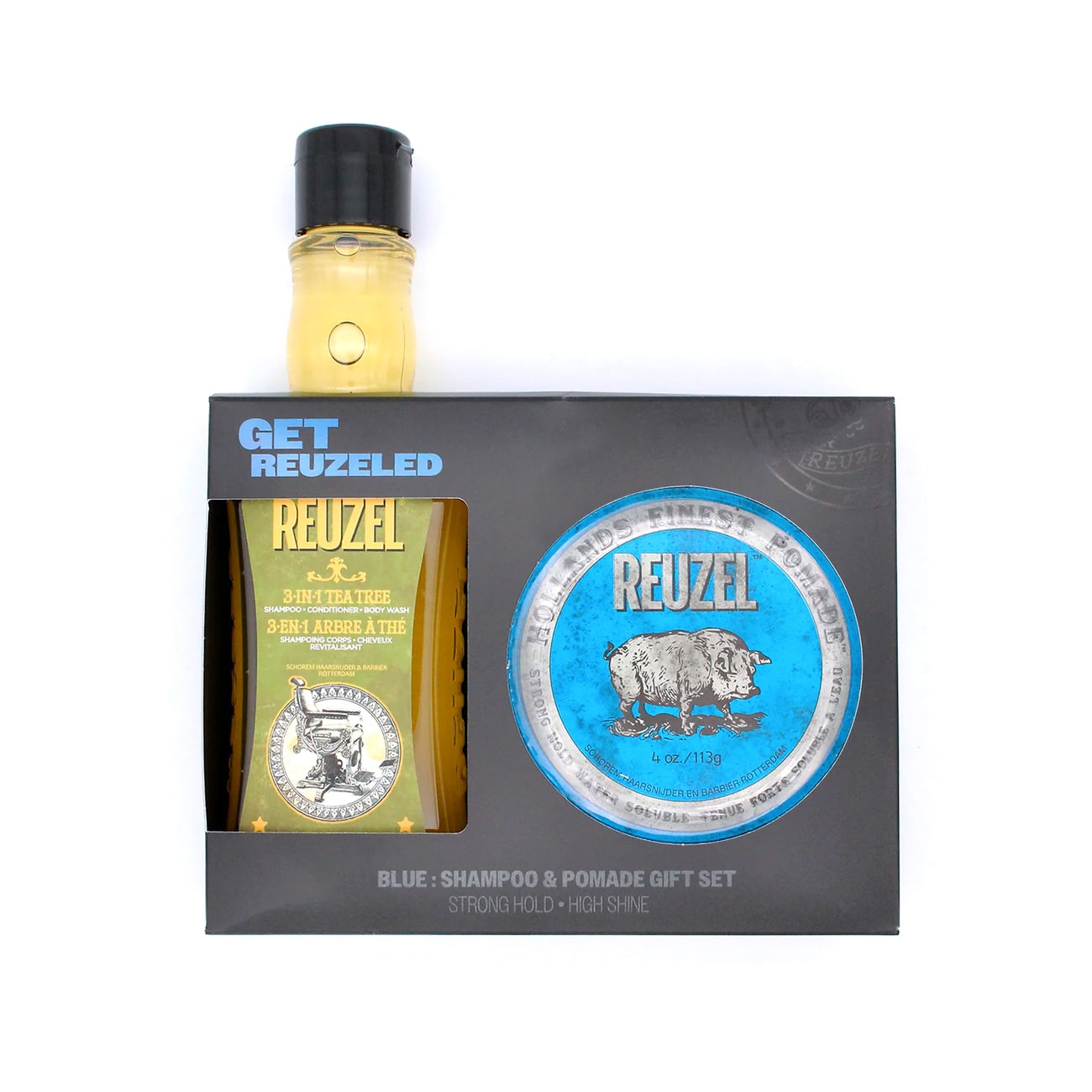 Blue: Shampoo & Pomade gift set - Reuzel
