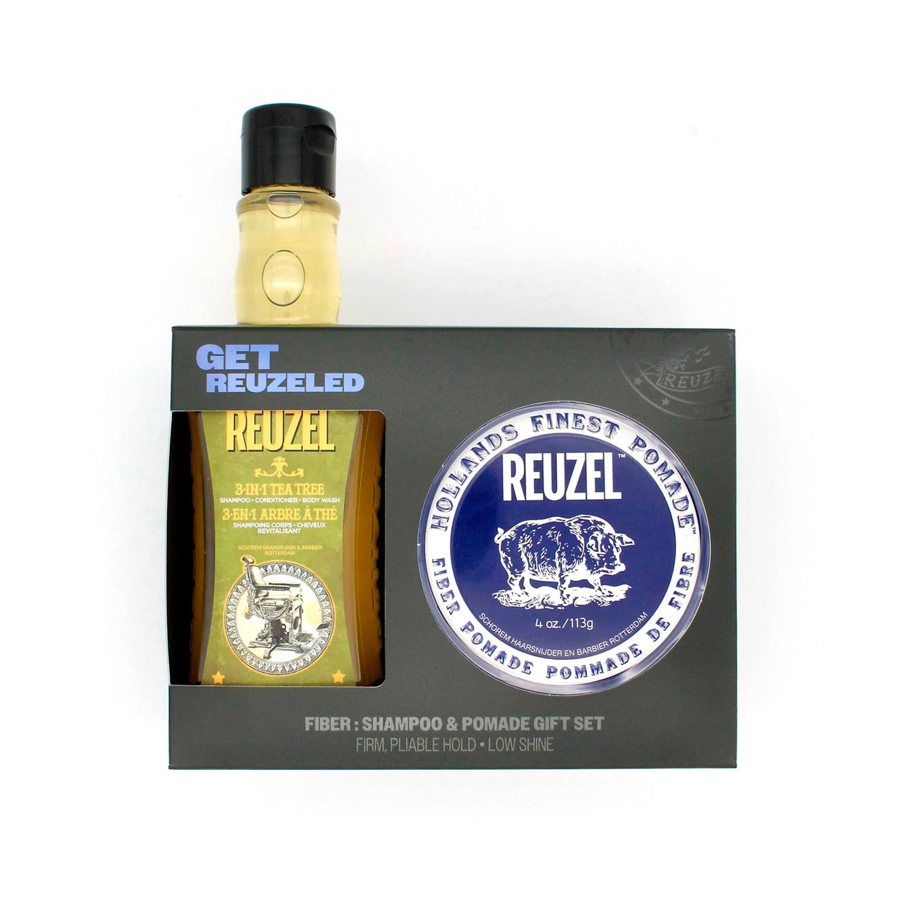 Fiber: Shampoo & pomade gift set - Reuzel